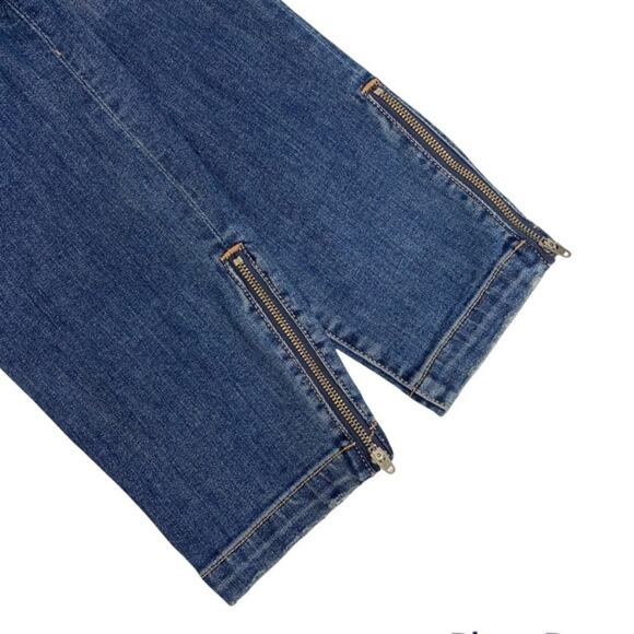 NWOT Joie Park Skinny Cropped Ankle Zip Jeans Dark Wash Denim Cruise Size 29 - Picture 6 of 16